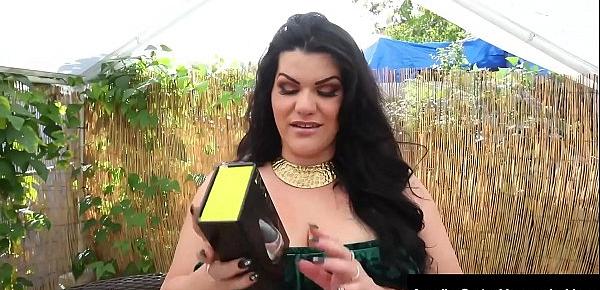  Curvy Cuban Angelina Castro Blows Her Hard Cock Camera Man!